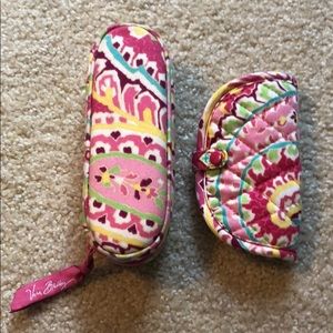 Vera Bradley glasses case and jewelry case